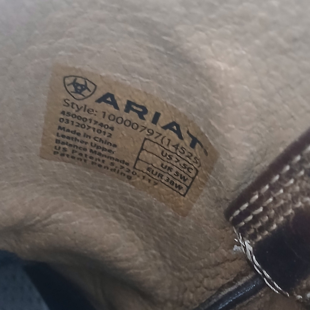Ariat Heritage Roper Western Boots - Distressed Brown Size 7.5 C - Picture 10 of 11